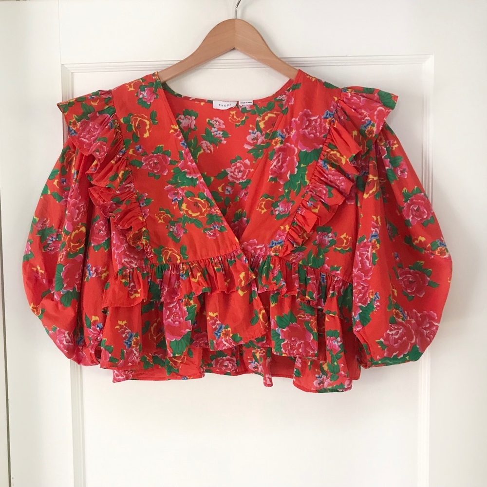 Rhode Floral Ruffle Blouse